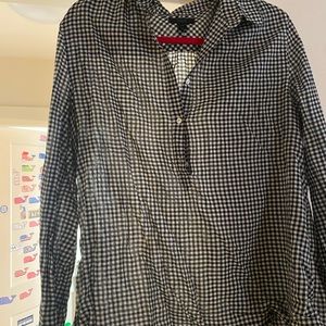 J Crew gingham popover